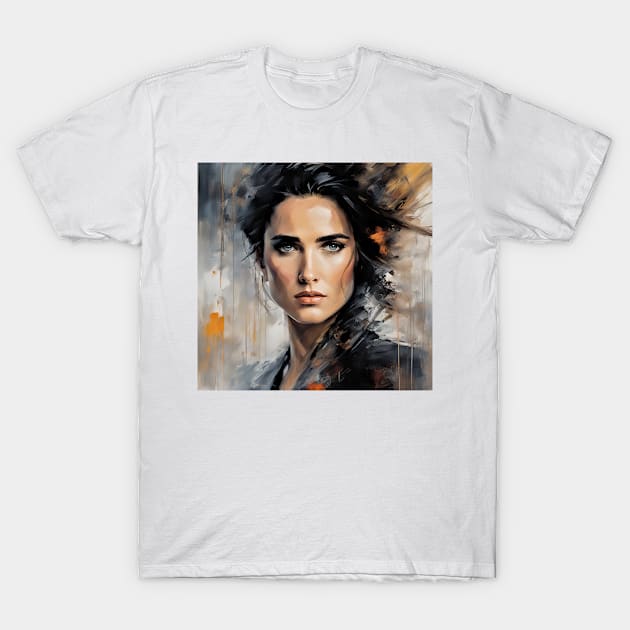 watercolors with  Jennifer Connelly T-Shirt by bogfl